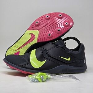Nike Zoom Rival Mens Size 9.5 Track & Field Jump Spikes Black Volt Red DR2756-00
